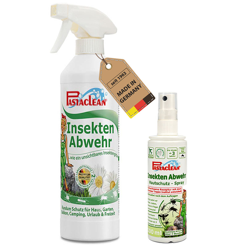 Pastaclean Insektenspray Set gegen Mücken und Zecken Pastaclean Insektenspray Set gegen Mücken und Zecken