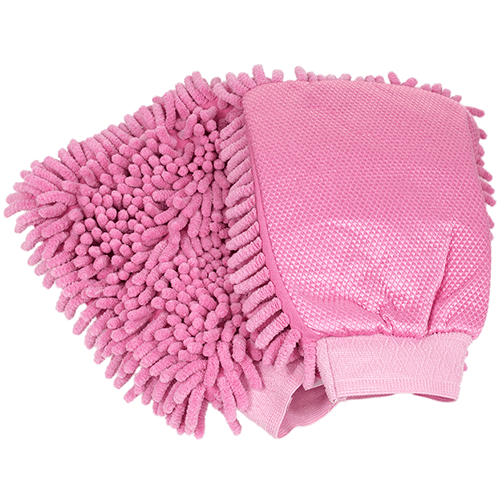 Waschhandschuhe pink 2 Stück Pastaclean