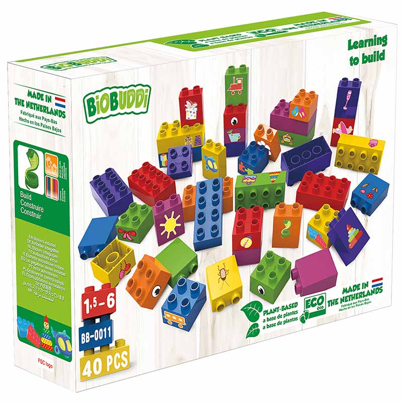 Bio Bausteine (40 Teile) BiOBUDDi Build-Set