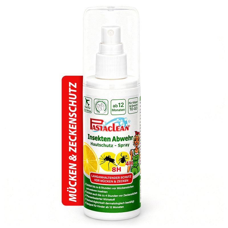Insektenschutz Hautschutz Spray - Schutz vor Mücken, Zecken und Stechfliegen, 100 ml