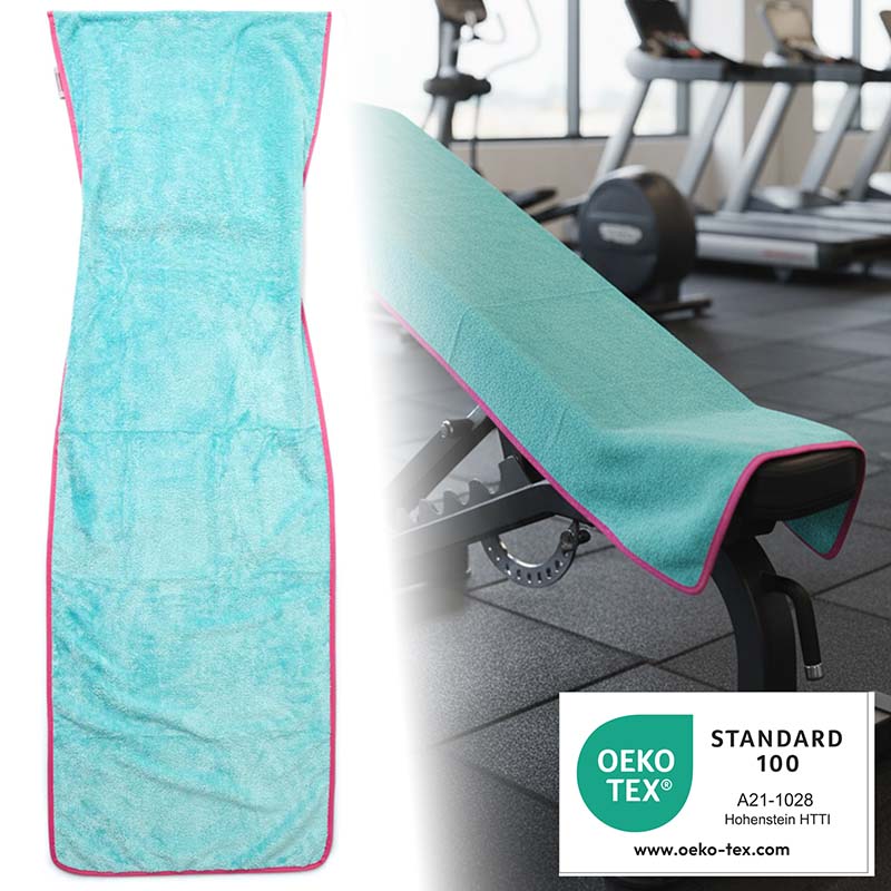 Sporthandtuch XXL 150x50 cm (Türkis) Gym Handtuch für Fitnessstudio und Training Sporthandtuch XXL 150x50 cm (Türkis) Gym Handtuch für Fitnessstudio und Training