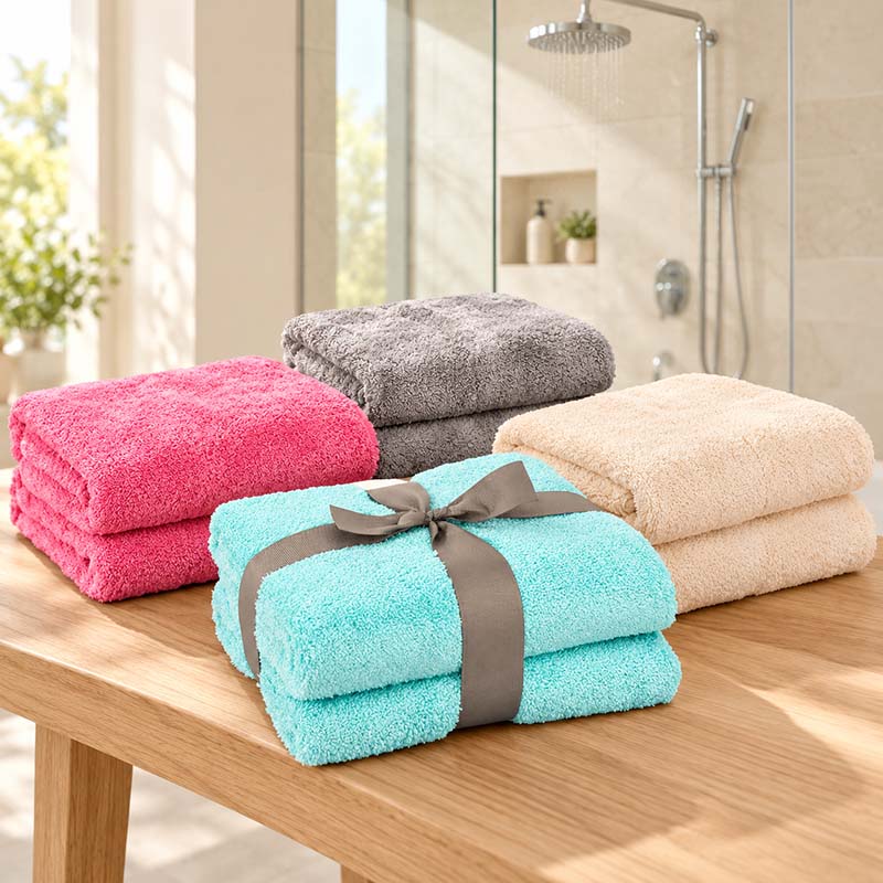 Weiche Pastaclean Badetücher für Dusche und Bad