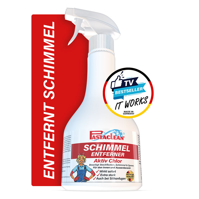 Schimmelentferner mit Aktiv-Chlor - Schimmelspray für Wand, Bad, Silikonfugen, 500 ml