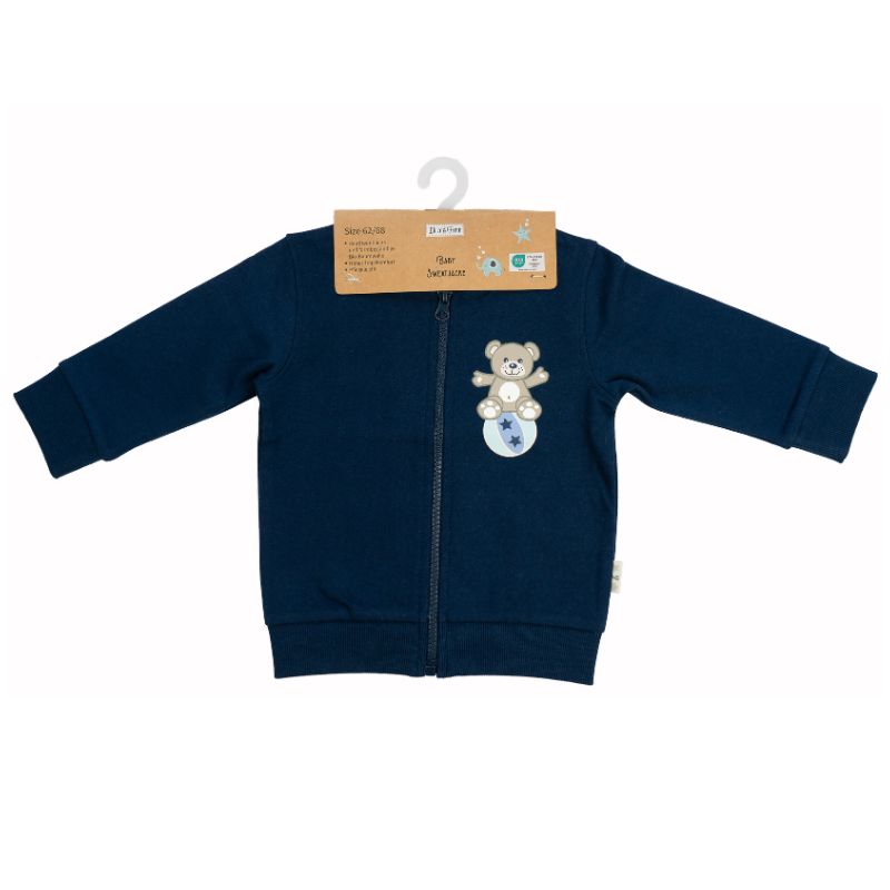 Lilly & Fynn Baby Sweatjacke, 100% Bio-Baumwolle