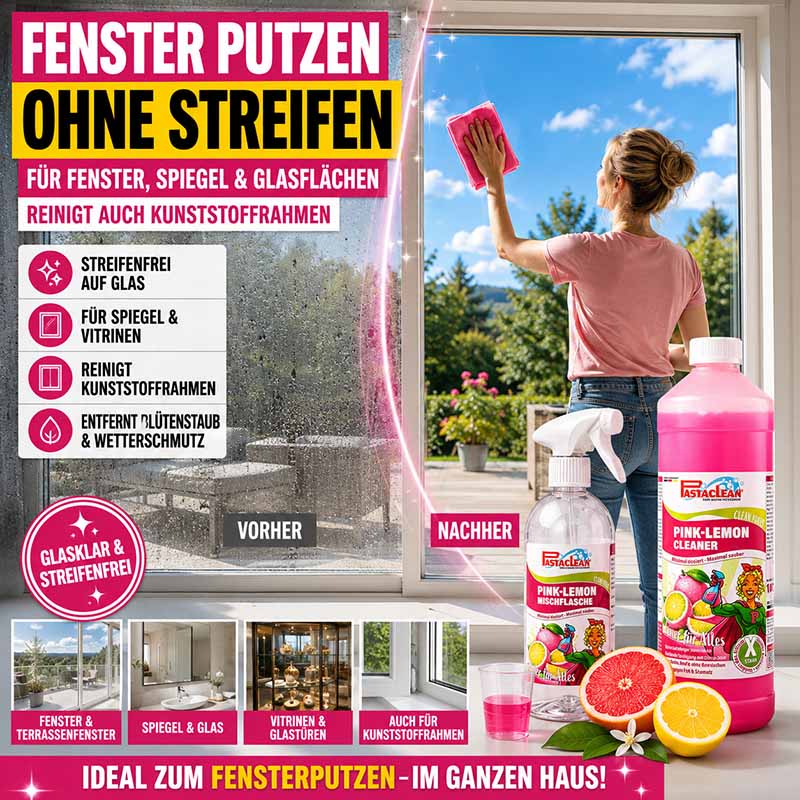 Pink Lemon Cleaner (1000 ml) Universalreiniger Konzentrat – Starker Fettlöser für den Haushalt