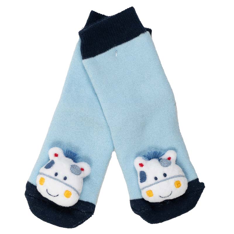 1 Paar - Baby Rasselsocken