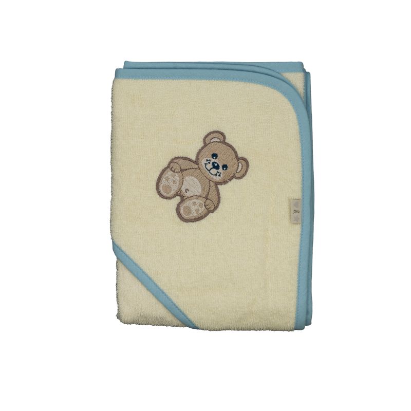 Lilly & Fynn Baby Kapuzen-Badetuch, 100% Bio-Baumwolle