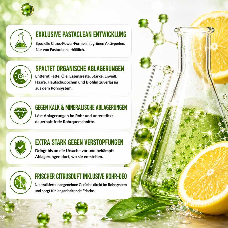 Rohrreiniger Pulver Citrus-Ultra (1,5 kg) Abflussreiniger für freie Abflüsse