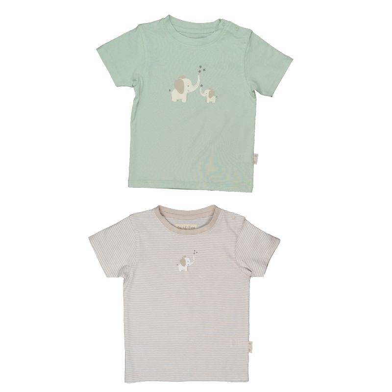 Lilly & Fynn Baby T-Shirt,  kurzarm, 2er Set, 100% Bio-Baumwolle