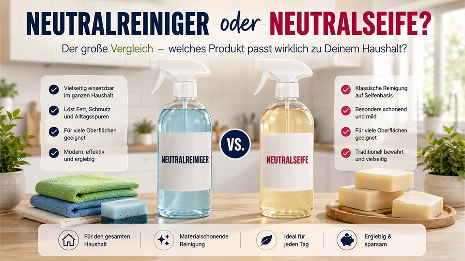 Neutralreiniger oder Neutralseife?