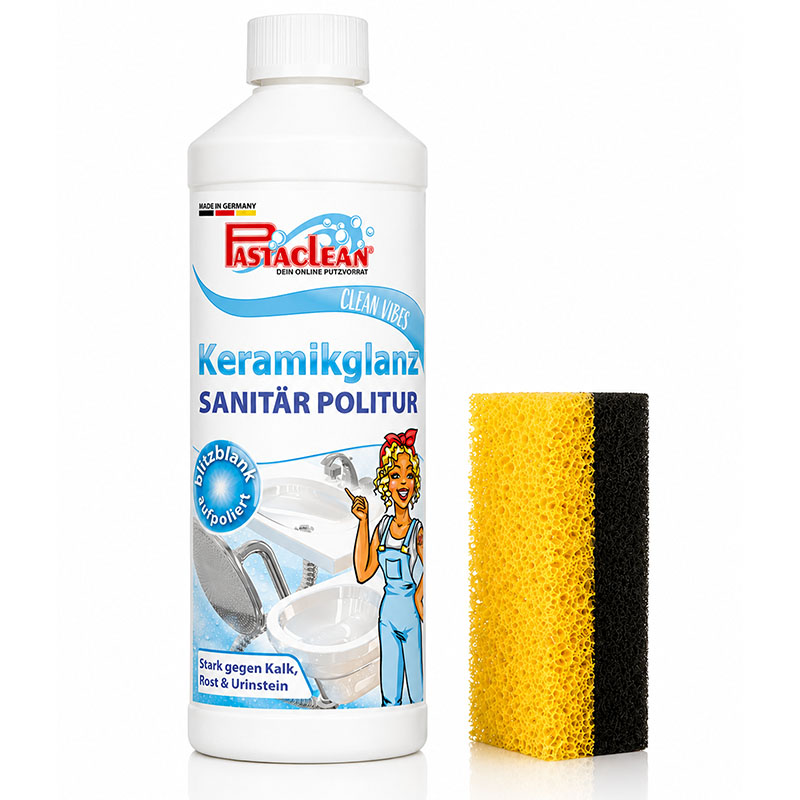 Sanitärpolitur, 500ml inkl. Schwamm