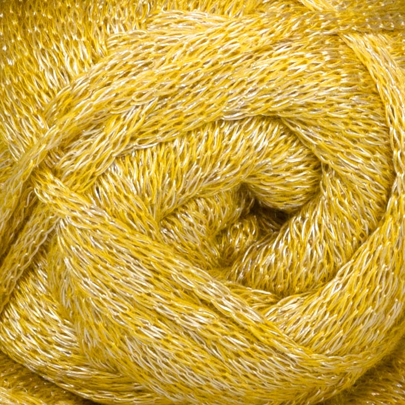 Wolle Set Fancy Garn (Gold) mit Strickanleitung