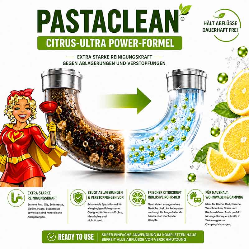 Rohrreiniger Pulver Citrus-Ultra (1,5 kg) Abflussreiniger für freie Abflüsse