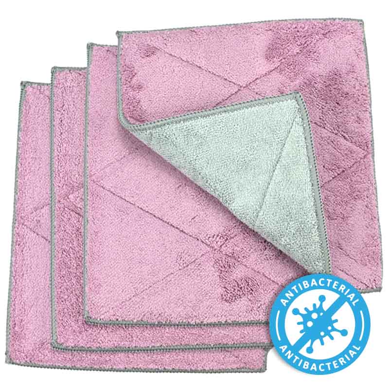 Spül Wischtuch Set beere Spültücher 4 Stück Beere Pastaclean
