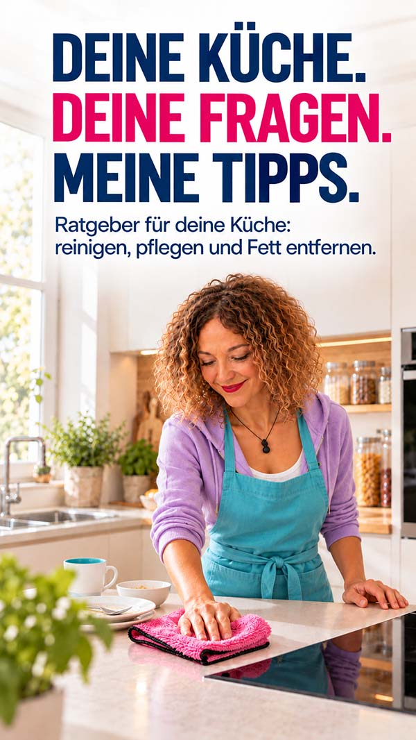 Ratgeber für Küchenpflege: reinigen, pflegen, Fett entfernen - Tipps zur effektiven Reinigung deiner Küche.