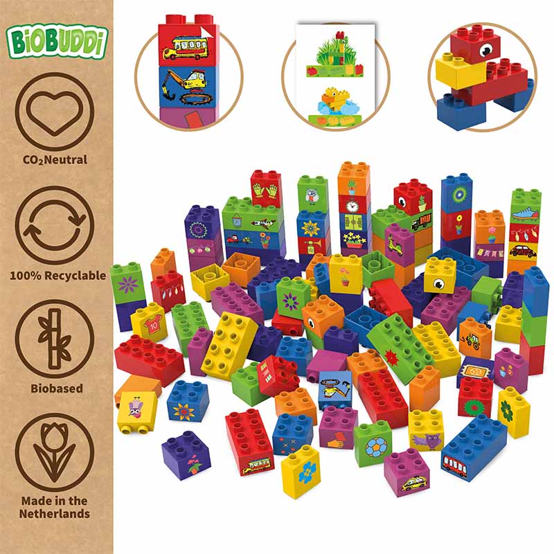 Bio Bausteine (100 Teile) BiOBUDDi Build Bauset