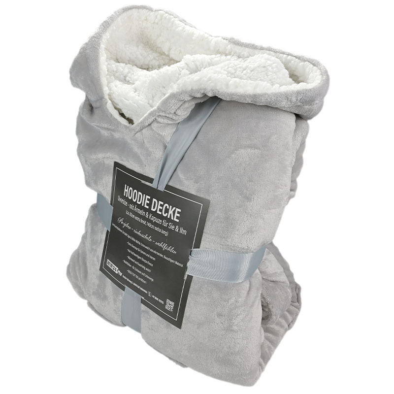 Hoodie Decke hellgrau hoodie-decke-hellgrau
