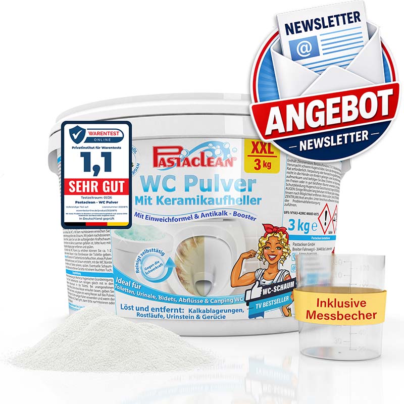 Pastaclean WC Pulver mit Keramikaufheller, 3kg