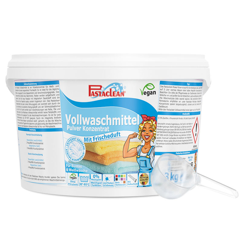 Vollwaschmittel Pulver 3kg Pastaclean