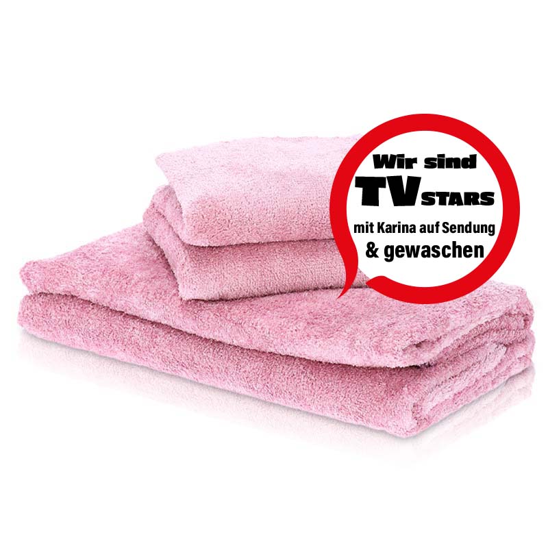 Badehandtücher Set Flieder Second-Hand Pastaclean Badehandtücher Set Flieder Second-Hand Pastaclean
