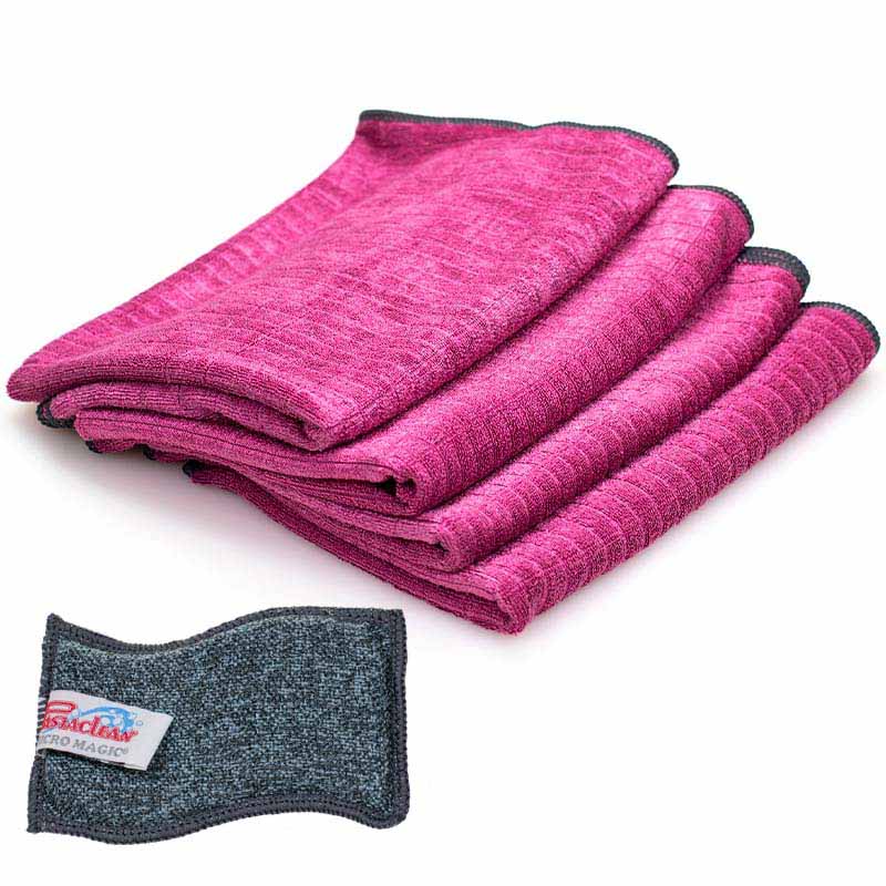 Pastaclean Geschirrtücher Beere Spülschwamm Geschirrtücher mit Spülschwamm Pastaclean Beere