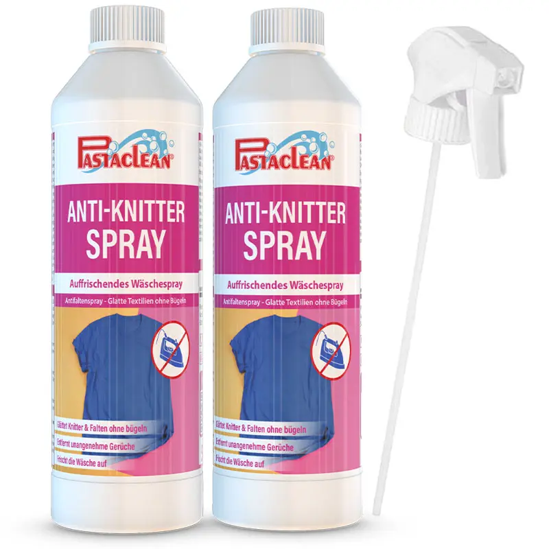 Anti Knitter Wäschespray, 2x 500 ml + Sprühkopf