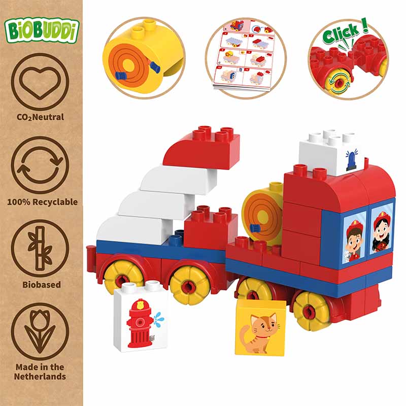 Bio Bausteine (26 Teile) Feuerwehr Truck Set