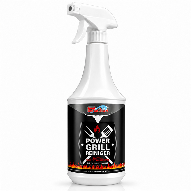 Pastaclean Grillreiniger & Backofenreiniger 1.000 ml gegen Eingebranntes und Fett, ideal für Reinigung von Grill und Backofen, kräftige Fettlösung, Made in Germany