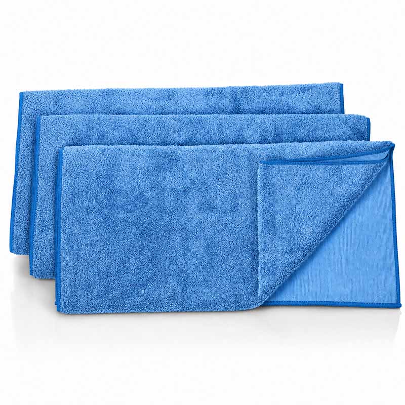 Mikrofaser-Bodentücher 3er-Set 50x70 cm, saugstark, taubenblau, ideal für effektive Bodenreinigung im Haushalt, vielseitig einsetzbar auf verschiedenen Oberflächen.