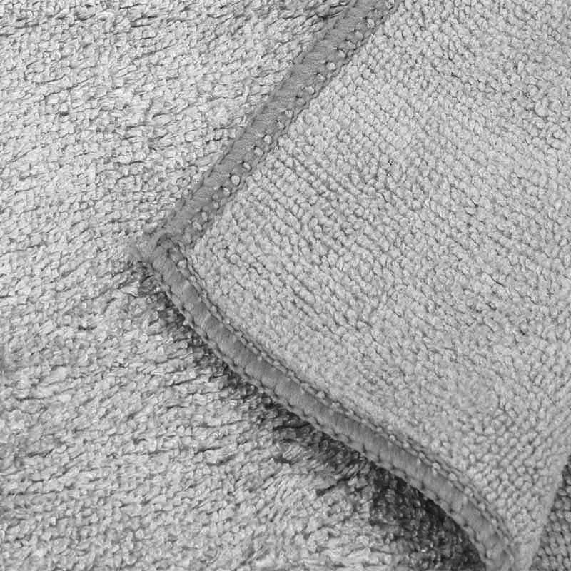 2 Stück flauschige Pastaclean Handtücher in Grau