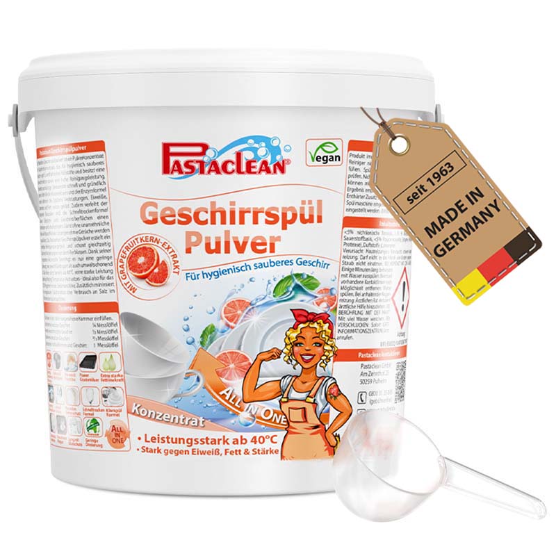 Pastaclean Spülmaschinenpulver Geschirr-Reiniger 1kg Pastaclean Spülmaschinenpulver Geschirr-Reiniger 1kg