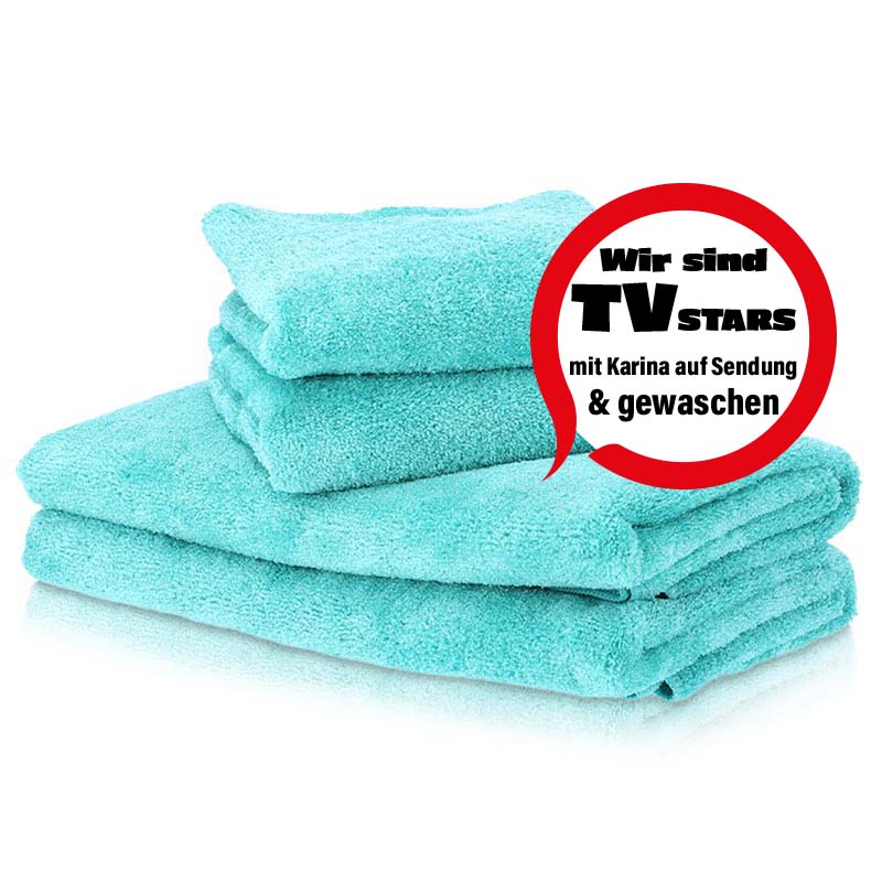 Badehandtücher Set Türkis Second-Hand Pastaclean Badehandtücher Set Türkis Second-Hand Pastaclean