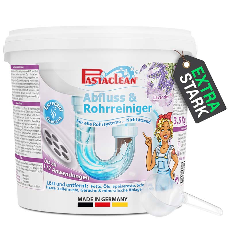 Pastaclean Abfluss- & Rohrreiniger (Lavendel), 3,5Kg 