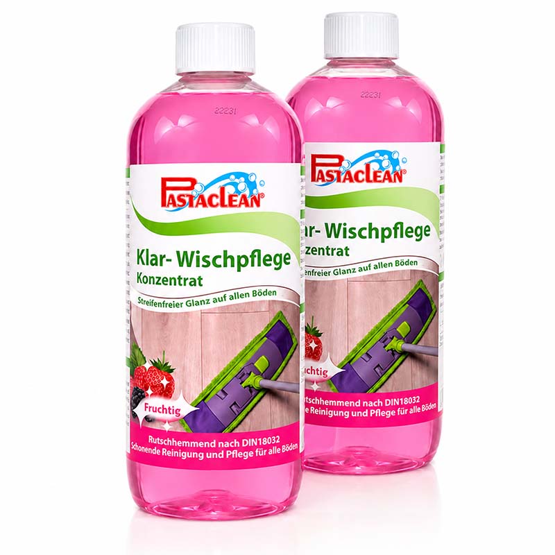 Bodenreiniger (Fruchtig) Klar Wischpflege Konzentrat, 2x 1000 ml